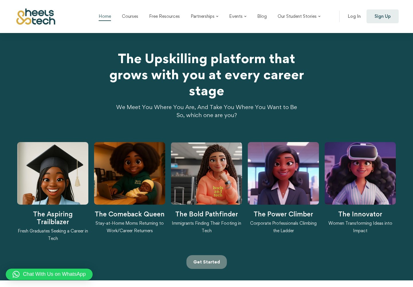 Heels & Tech website designed by Blackbird Media