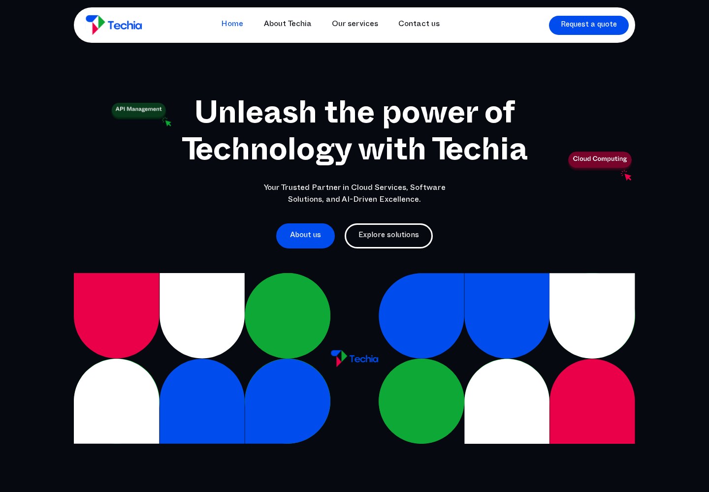 Techia website designed by Blackbird Media